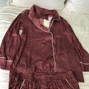 Something navy satin pijamas size M color burgundy